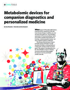 ✱  COOL TOOLS Metabolomic devices for companion diagnostics and