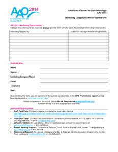 Please fill out this form completely and return to Karen Cristello