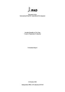 Socialism / Subdivisions of Vietnam / Tuyen Quang province / Vietnam / IFAD Vietnam / International Fund for Agricultural Development / Quang Binh province / United Nations / Poverty / United Nations Development Group