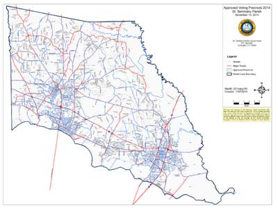 RD RD  Approved Voting Precincts 2014 St. Tammany Parish  50