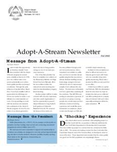 Adopt-A-Stream 1820 East Avenue Rochester, NY[removed]Adopt-A-Stream Newsletter