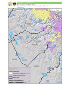 U. S. Fish and Wildllife Service  Sacramento Fish and Wildlife Office Proposed Critical Habitat for the Sierra Nevada Yellow-legged Frog and Yosemite Toad Mariposa County