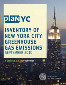 INVENTORY OF NEW YORK CITY GREENHOUSE GAS EMISSIONS SEPTEMBER 2010