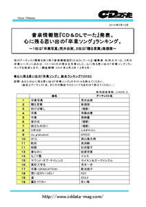 Microsoft Word - 【社外Web版】140312_CDDL卒業ソング.doc