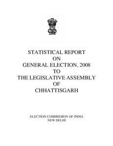 STATISTICAL REPORT ON GENERAL ELECTION, 2008