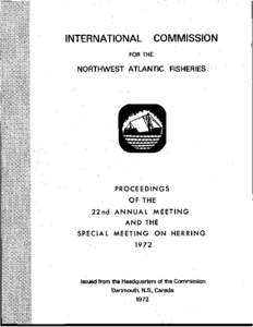 PART I PROCEEDINGS OF THE 22ND ANNUAL MEETING CONTENTS Proceedings No[removed]Report of the Standing Committee on Research and Statistics (STACRES), with Addendum 1
