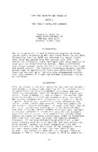 LAND USE MAPPING AND TRACKING WITH A NEW NOAA-7 SATELLITE PRODUCT Thomas I. Gray, Jr. NOAA/NESDIS/OR/ESL/LSB