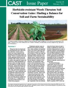 Soil science / Sustainable agriculture / Herbicides / Agronomy / Tillage / No-till farming / Mulch-till / Minimum tillage / Conventional tillage / Agriculture / Land management / Agricultural soil science
