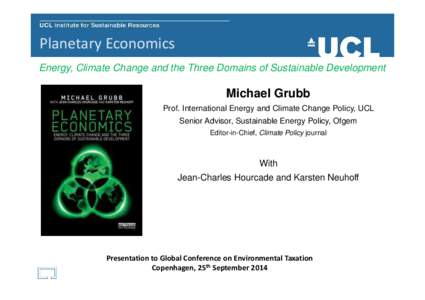 Grubb_PE - Environmental Taxation reframing keynote