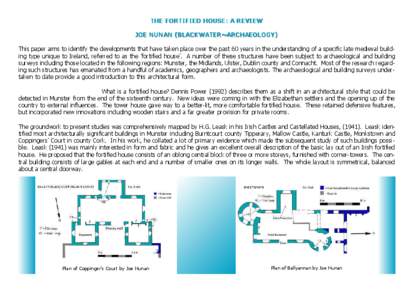 Irish architecture / Architecture of Ireland / Plantation of Ulster / Munster / English country house / Manor house / Republic of Ireland / Castle / Geography / Fortification / Europe / Fortified houses in Ireland