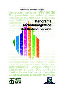 Instituto Nacional de Estadística y Geografía  Panorama sociodemográfico del Distrito Federal