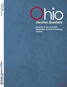 Fourth quarter 2012 vOl 1, Issue 2 Ohio Libraries Quarterly