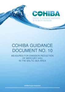 COHIBA GUIDANCE DOCUMENT NO. 10 MEASURES FOR EMISSION REDUCTION OF MERCURY (HG) IN THE BALTIC SEA AREA