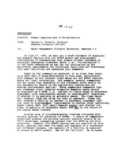 Sewerage / Pollution / Water / Clean Water Act / Water law in the United States / Environmental engineering / Publicly owned treatment works / Resource Conservation and Recovery Act / Sewage treatment / Water pollution / Environment / Sanitation