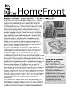 the  HomeFront un boletín informativo para los residentes de REACH