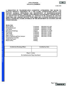 7.6  CITY COUNCIL ATLANTA, GEORGIA 13-R-3519