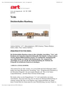 Veto - Deichtorhallen Hamburg - Perspektivenwechsel - Kunst - art-magazin.de:16 www.art-magazin.de KUNST