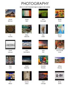 Photography Click on an artist’s thumbnail image to navigate to their website. Daniel Berman