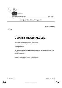 [removed]EUROPA-PARLAMENTET Udvalget om Konstitutionelle Anliggender[removed]BUD)