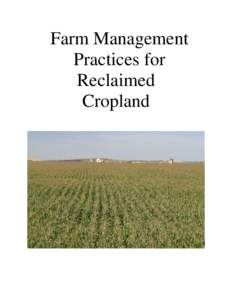 Farm Management Practices for