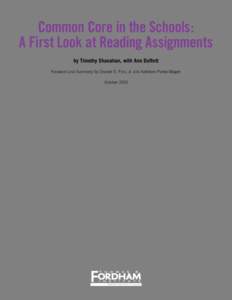 Education reform / Applied linguistics / Writing systems / No Child Left Behind Act / Reading comprehension / Readability / Common Core State Standards Initiative / Phonics / Accelerated Reader / Education / Reading / Education in the United States