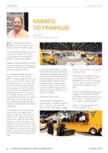 ADIA NEWS 	  STAFF COLUMN KAKADU TO FRANKLIN