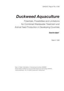 SANDEC Report No[removed]Duckweed Aquaculture