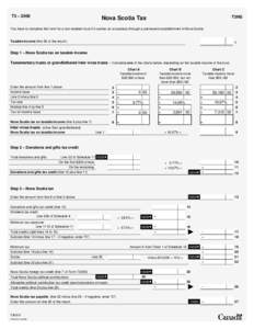 T3 – 2000  T3NS Nova Scotia Tax