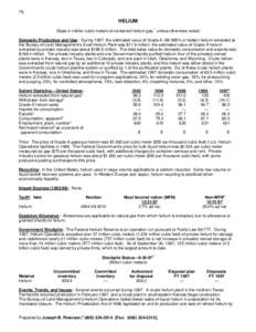 Measurement / National Helium Reserve / Natural gas / Cubic foot / Helium-3 / Helium / Matter / Chemistry