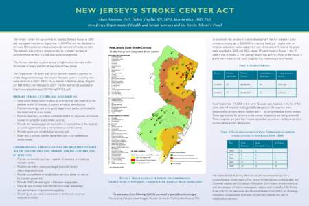 N E W J E R S E Y ’ S S T RO K E C E N T E R AC T Abate Mammo, PhD, Debra Virgilio, RN, MPH, Martin Gizzi, MD, PhD New Jersey Department of Health and Senior Services and the Stroke Advisory Panel The Stroke Center Act
