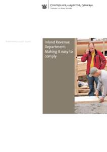 Inland Revenue Department: Making it easy to comply