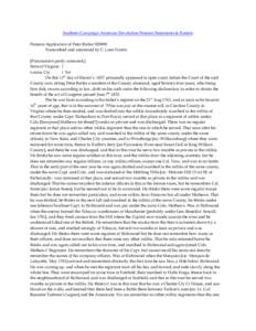 Southern Campaign American Revolution Pension Statements & Rosters Pension Application of Peter Butler S20890 Transcribed and annotated by C. Leon Harris [Punctuation partly corrected.] State of Virginia } Louisa Cty