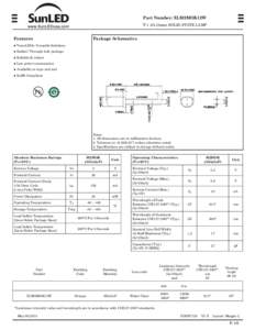 Part Number: XLM2MOK12W T5mm) SOLID STATE LAMP Package Schematics  Features