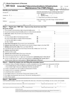 Use your mouse or Tab key to move through the fields. Use your mouse or space bar to enable check boxes. Illinois Department of Revenue