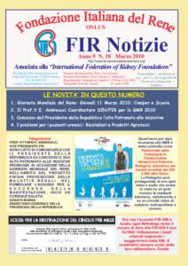 18. FIR NOTIZIE#18 Marzo 2010...