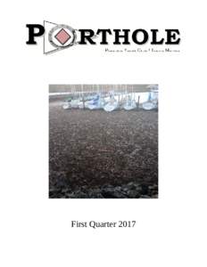 First Quarter 2017  Cover: The 