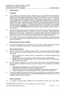 Agreement No. CE[removed]EP) HATS – EIA Study for the Provision of Disinfection Facilities at Stonecutters Island STW - Investigation 4.  Final EM&A Manual