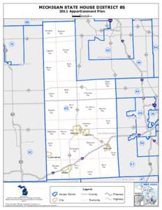 MICHIGAN STATE HOUSE DISTRICTApportionment Plan 0 99