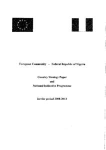 Country Strategy Paper and National Indicative Programme for the period[removed]Nigeria