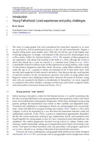 Social Policy & Society: page 1 of 9   C Cambridge University PressThis is an Open Access article, distributed under the terms of the Creative Commons Attribution  licence (http://creativecommons.org/licenses/by/