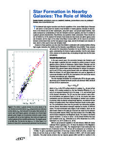 Star Formation in Nearby Galaxies: The Role of Webb Daniela Calzetti, [removed], Jennifer E. Andrews, [removed], & Alison F. Crocker, [removed]  T