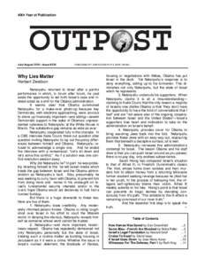 40th Year of Publication  July/August 2010—Issue #234 PUBLISHED BY AMERICANS FOR A SAFE ISRAEL