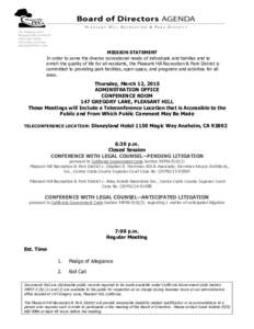 Politics / Committees / Geography of California / Pleasant Hill /  California / Public comment / Dinosaur Hill Park / Minutes / Meetings / Parliamentary procedure / Government