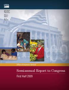 Food Safety and Inspection Service / Food safety / Inspector General / Animal and Plant Health Inspection Service / Poultry Products Inspection Act / Federal Meat Inspection Act / Special agent / United States Department of Agriculture / Safety / Agriculture in the United States / Food and drink