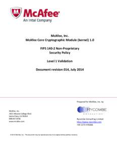 Microsoft Word - 01g - CMSP McAfee Core CM _kernel_ v7 014.doc