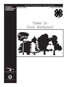 4-H Forestry Projects REPRINTED 2002 PUBLICATION[removed]USC 707