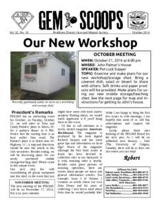 Vol. 52, No. 10  Pendleton District Gem and Mineral Society October 2014