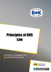 Microsoft Word[removed]Principles of OHS Law final