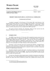 Agreement on Trade-Related Aspects of Intellectual Property Rights / Intellectual property / International Centre for Trade and Sustainable Development / Least developed country / World Trade Organization / International trade / Business / International relations