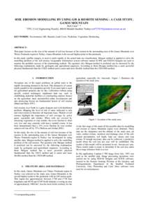 Soil science / Remote sensing / Hydrology / Earth sciences / Cartography / Soil / Erosion / ILWIS / Topography / Earth / Planetary science / Environmental soil science